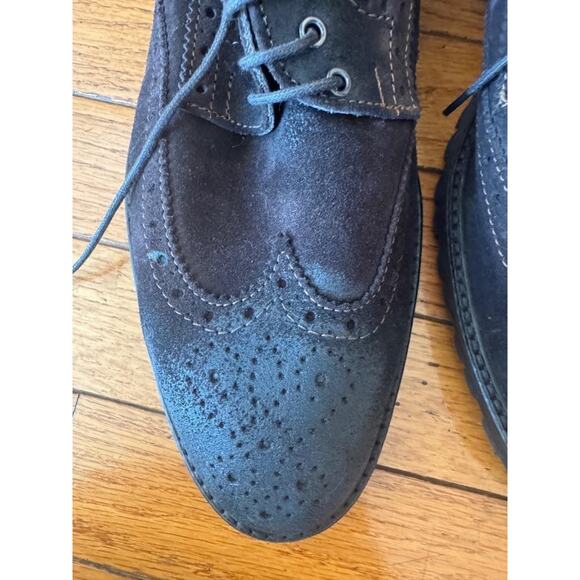 TO BOOTS NEW YORK SUEDE BROGUE BROWN SHOES 8.5 (*sh9\\800 main image 7